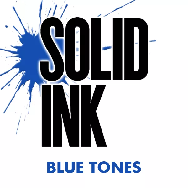 solid ink blue tones
