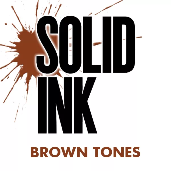 solid ink brown tones