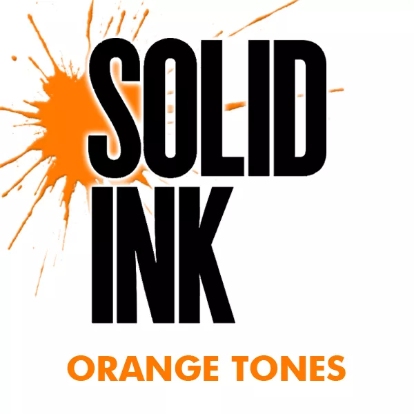 solid ink orange tones