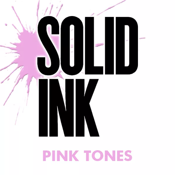 solid ink pink tones