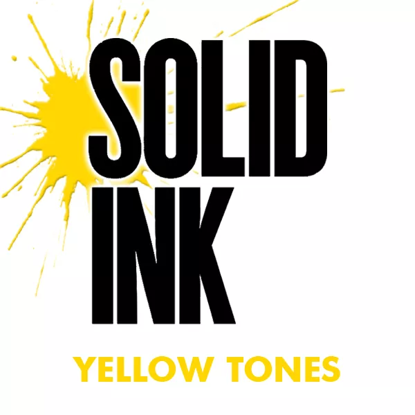 solid ink yellow tones