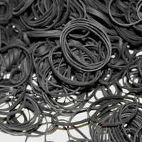 black rubber bands ( 100 pcs)