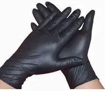 Black Nitrile  gloves powder free100 pcs -